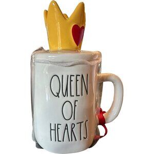 Rae Dunn Disney Queen Of Hearts Mug Crown Lid Ceramic 8"